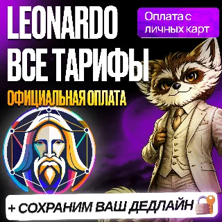 Купить [БЕЗ ВХОДА] LEONARDO AI • ESSENTIALL • PREMIUM • ULTIMATE • ЛЕОНАРДО ПЛЮС •ПРОДЛЕНИЕ