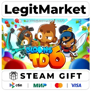 Купить Bloons TD 6 / Steam АВТО / РУ + МИР
