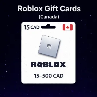Купить Roblox Gift Cards (Канада) 15–500 CAD | Коды пополнения