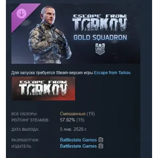 Купить Escape from Tarkov: USEC - Золотой Эскадрон DLC АВТОДОСТАВКА STEAM РОССИЯ