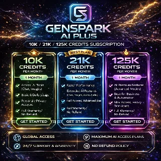 Купить Genspark AI Plus – подписка на 10 000 / 21 000 / 125 000 кредитов | Аккаунт