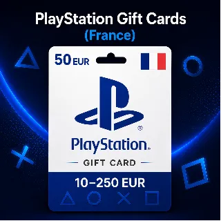 Купить PlayStation Gift Cards Франция (FR) 10–250 EUR | Коды пополнения PSN