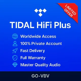 Купить TIDAL 🇺🇸 – HiFi+ | 1M | Инд./Сем. | Глобально PRO ✅