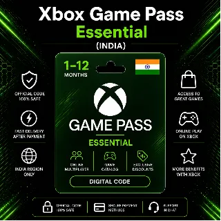 Купить Xbox Game Pass Essential (Индия) 1–12 месяцев | Код активации Xbox