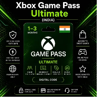 Купить Xbox Game Pass Ultimate (Индия) 1–3 месяца | Код активации Xbox