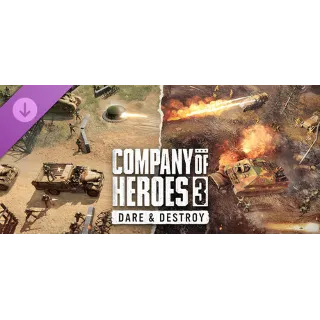 Купить Company of Heroes 3: Dare  Destroy steam Россия\Мир dlc дополнение