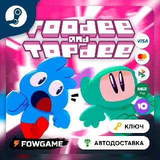 Купить 🔵 Toodee and Topdee (Весь мир) 🔑 КЛЮЧ STEAM