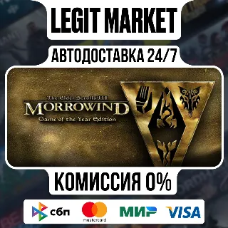 Купить The Elder Scrolls III: Morrowind Game of the Year Edition / Steam АВТО / РУ + МИР