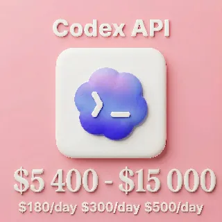 Купить ⚡ Баланс API $5400 | Чат ГПТ-5.5 и Codex