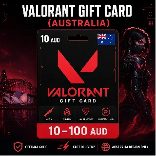 Купить Valorant Gift Card (Австралия) 10–100 AUD | Код пополнения