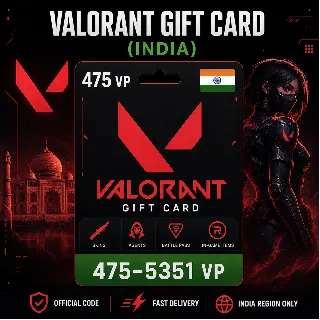 Купить Valorant Gift Card (Индия) 475–5351 VP | Код пополнения