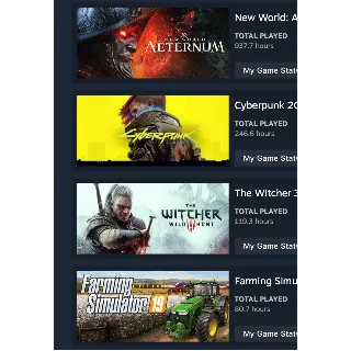 Купить ONLINE STEAM | Cyberpunk 2077, New World: Aeternum + 7 GAMES TOTAL COSTS 200$