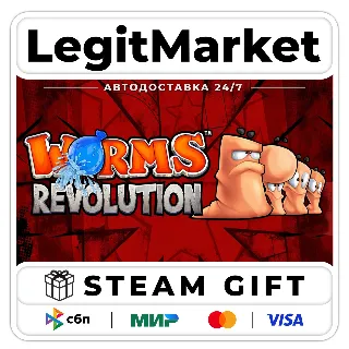 Купить Worms Revolution / Steam АВТО / РУ + МИР