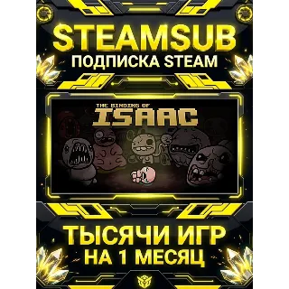 Купить The Binding of Isaac + тысячи оффлайн игр — STEAMSUB подписка Steam на 1 месяц (30 дн