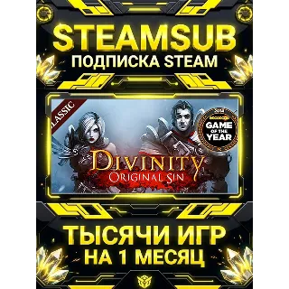 Купить Divinity: Original Sin (Classic) + тысячи оффлайн игр — STEAMSUB подписка Steam на 1