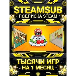 Купить Game Dev Tycoon + тысячи оффлайн игр — STEAMSUB подписка Steam на 1 месяц (30 дней)