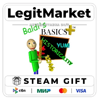 Купить Baldi's Basics Plus / Steam АВТО / РУ + МИР