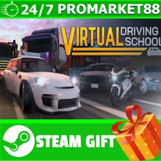Купить ️ВСЕ СТРАНЫ+РОССИЯ Virtual Driving School STEAM GIFT