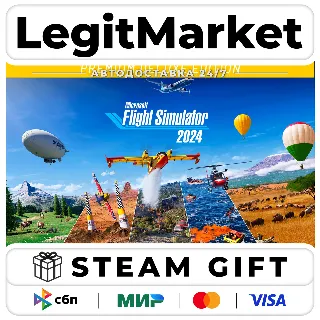 Купить Microsoft Flight Simulator 2024 Premium Deluxe / Steam АВТО / РУ + МИР