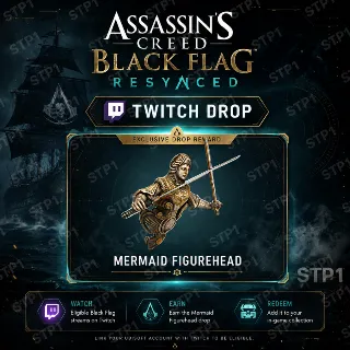Купить Assassin's Creed Black Flag Resynced — носовая фигура «Русалка» | Twitch Drop