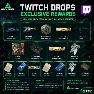 Купить Delta Force 19/19 💎 Сезон Meltdown Weekends: Operations + Warfare | Twitch Drop