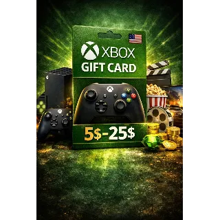 Купить 🎁 💳 Xbox Gift Card US 5$–25$ | Мгновенный доступ | Цифровой код 🎮