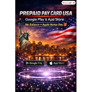 Купить 💳 PAY CARD USA | Google Play  App Store ⚡ Без баланса + Бонус Apple 🎁