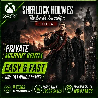 Купить АРЕНДА Sherlock Holmes: The Devil's Daughter Redux [Xbox One  Series] Личный Аккаунт