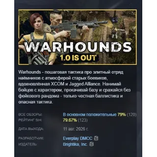 Купить Warhounds АВТОДОСТАВКА STEAM GLOBAL МГНОВЕННО ЛИЦЕНЗИЯ