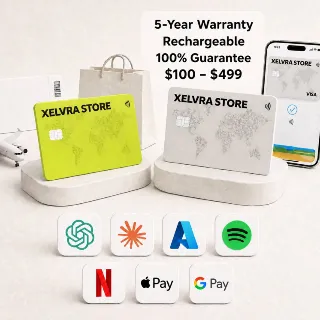 Купить Глобальная Платёжная Карта | Пополняемая | $100-$499 | Apple Pay | Google Pay | Azure