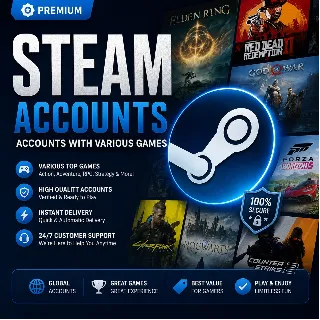 Купить Аккаунт Steam с разнообразными играми | Полный доступ и мгновенная доставка
