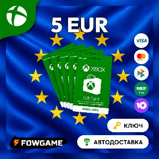 Купить 🟣 Xbox Gift Card | Европа | 5 EUR | АВТО ВЫДАЧА