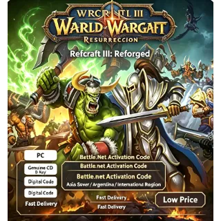 Купить Warcraft III: Reforged | Код активации Battle.net | Азиатский сервер/Аргентина/Междун