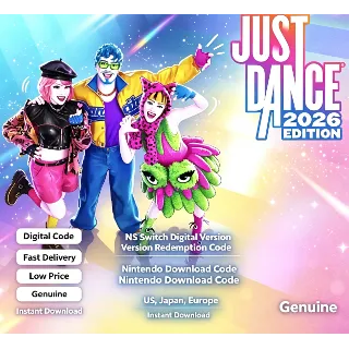 Купить Just Dance 2026 | Код активации цифровой версии для Nintendo Switch | Код загрузки Ni