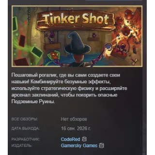 Купить Tinker Shot АВТОДОСТАВКА STEAM GLOBAL МГНОВЕННО ЛИЦЕНЗИЯ