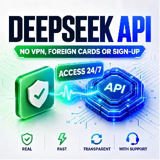 Купить DeepSeek API | Свой ключ без аккаунта | Моментально 24/7