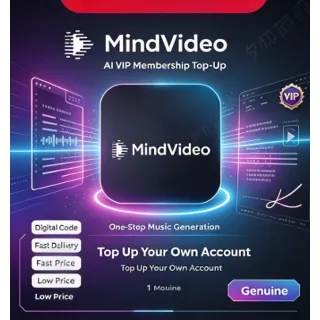 Купить Пополнение VIP-подписки MindVideo AI | Универсальное решение для создания музыки | По