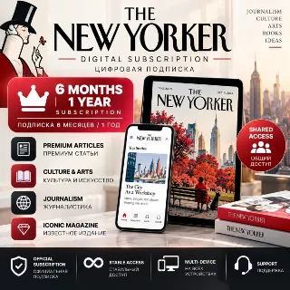 Купить The New Yorker | Подписка 6/12 месяцев | Digital Magazine | Shared Access | Поддержка