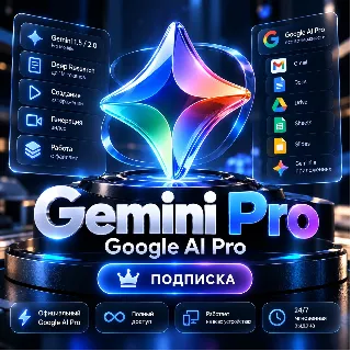 Купить Gemini Pro (Google AI Pro) — 3 месяца + 5 ТБ | ссылка активации | автовыдача 24/7