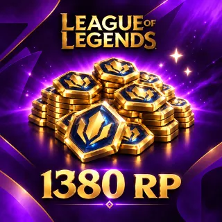 Купить 1380 RP LEAGUE OF LEGENDS БЫСТРОЕ ПОПОЛНЕНИЕ НА EU СЕРВЕР