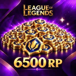 Купить 6500 RP LEAGUE OF LEGENDS БЫСТРОЕ ПОПОЛНЕНИЕ НА EU СЕРВЕР