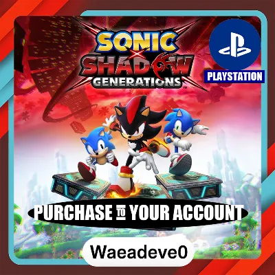 SONIC X SHADOW GENERATIONS PS4 & PS5 – PlayStation (PSN) – Purchase in Your Account - irongamers.ru
