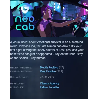 STEAM KEY | Neo Cab | [РФ + REGION FREE/GLOBAL] | Автодоставка - irongamers.ru