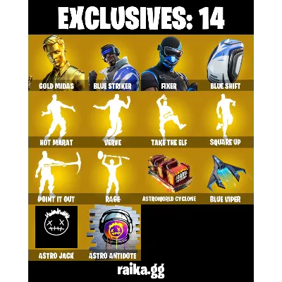 [PC/PSN/XBOX] 102 skins | Gold Midas | Blue Striker | Fixer | STAGE 5 | Fancy Peter G - irongamers.ru