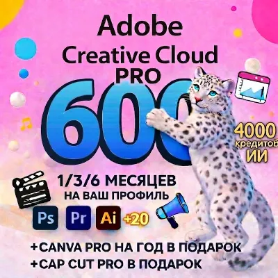 ADOBE CREATIVE CLOUD PRO 1/3 МЕСЯЦА НА ВАШ ПРОФИЛЬ - irongamers.ru