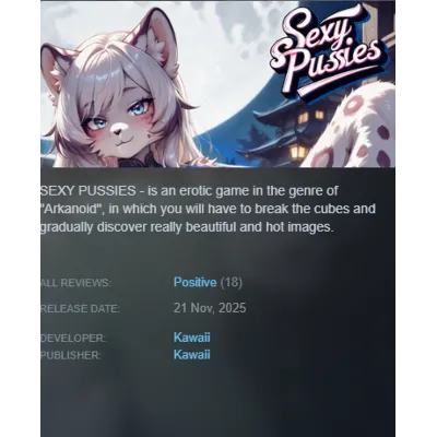 STEAM KEY - SEXY PUSSIES (18+) - [РФ + REGION FREE/GLOBAL] - Автодоставка - irongamers.ru
