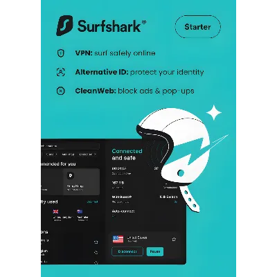 Surfshark VPN на 2 месяца GLOBAL | БЕЗЛИМИТ УСТРОЙСТВ | МГНОВЕННАЯ ДОСТАВКА - irongamers.ru