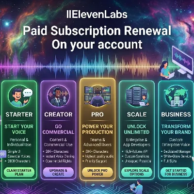 {Продление платной подписки} ElevenLabs Creator/Pro/Scale/Business на вашем счете - irongamers.ru