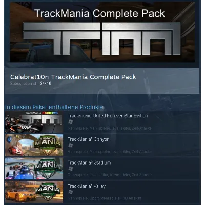 TrackMania Complete Pack - STEAM Gift - Region Free - irongamers.ru
