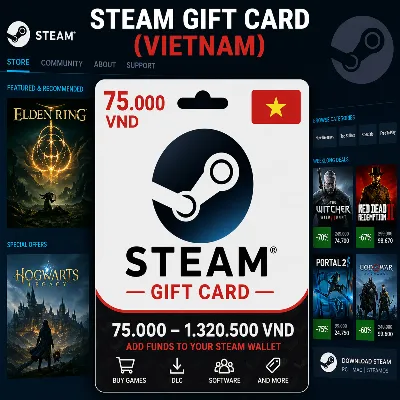 Steam Gift Card (Вьетнам) 75 000–1 320 500 VND | Код пополнения Steam - irongamers.ru